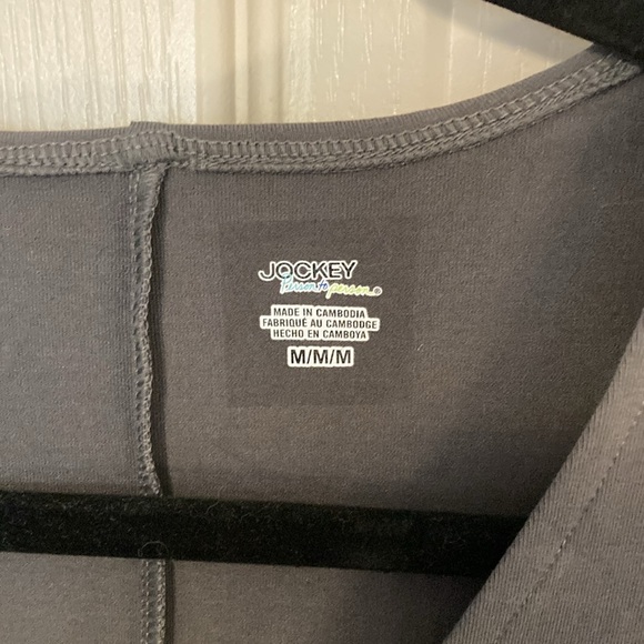 BNWT Jockey chevron black and grey sleeveless dress size medium. - Picture 3 of 5